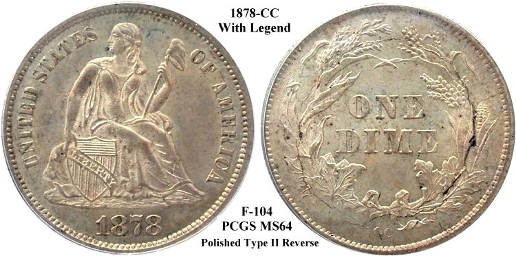 GFRC Open Set Registry - Gerry Fortin 1878 Seated  10C