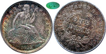 GFRC Open Set Registry - Gerry Fortin 1839 Seated No Drapery 10C