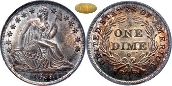 GFRC Open Set Registry - Gerry Fortin 1839 Seated No Drapery 10C