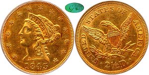GFRC Open Set Registry - LABELMAN87 1843 Gold Liberty G$2.5