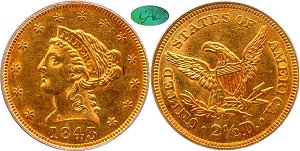 GFRC Open Set Registry - Lizard King 1843 Gold Liberty G$2.5