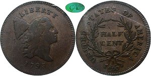 GFRC Open Set Registry - Piedmont 1795-1797 Liberty Cap Sm Head 0.5C