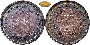 GFRC Open Set Registry - Dale Miller 1841 Seated  10C