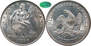 GFRC Open Set Registry - Greene 1856 Seated  50C