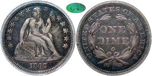 GFRC Open Set Registry - Copper Harbor 1842 Seated  10C