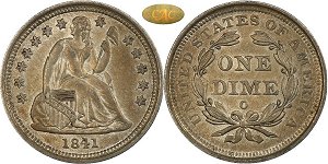 GFRC Open Set Registry - Dale Miller 1841 Seated  10C