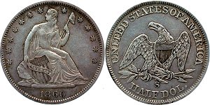 GFRC Open Set Registry - BL 1860 Seated  50C