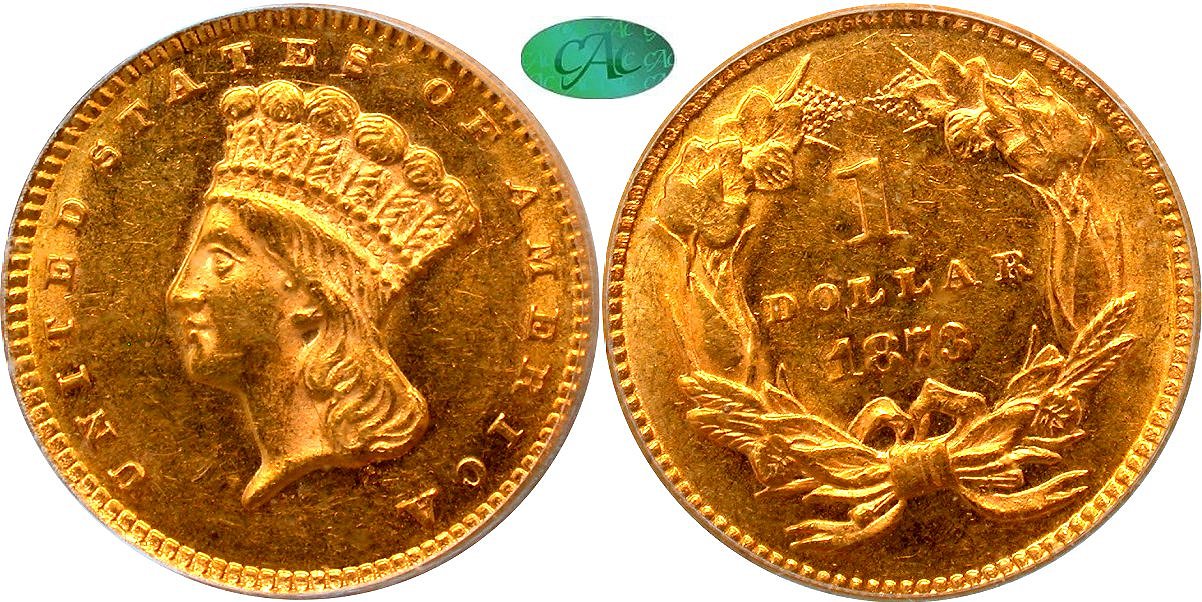 Gold G$1 1873