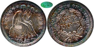 GFRC Open Set Registry - Copper Harbor 1853 Seated With Arrows 10C