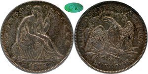 GFRC Open Set Registry - Herms Halves 1875 Seated  50C