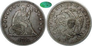 GFRC Open Set Registry - Iowa 1876 Seated  25C