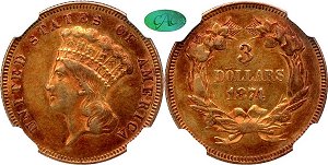 GFRC Open Set Registry - Alexandria 1854 - 1889 Gold Princess G$3
