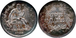 GFRC Open Set Registry - Dale Miller 1838 Seated  10C