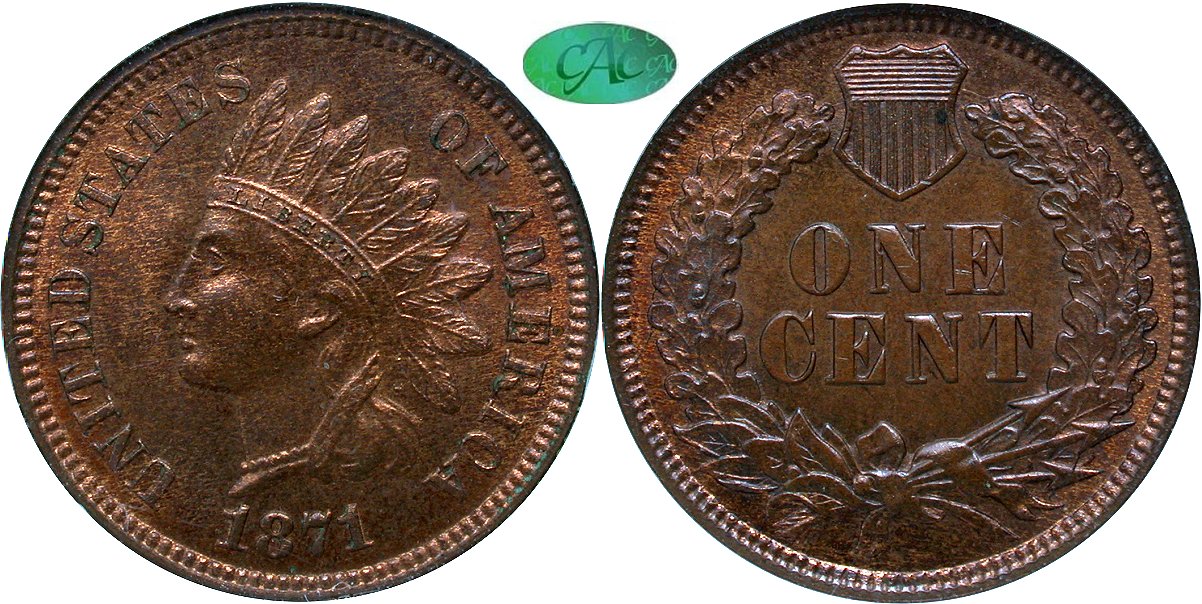 Indian 1C 1871