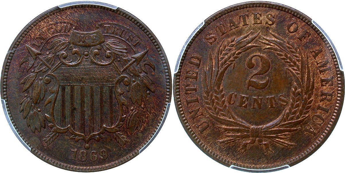 Early Copper 2C 1869