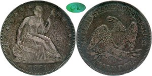 GFRC Open Set Registry - Texan 1861 Seated Union 50C