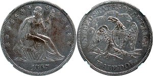 GFRC Open Set Registry - Greene 1867 Seated  50C