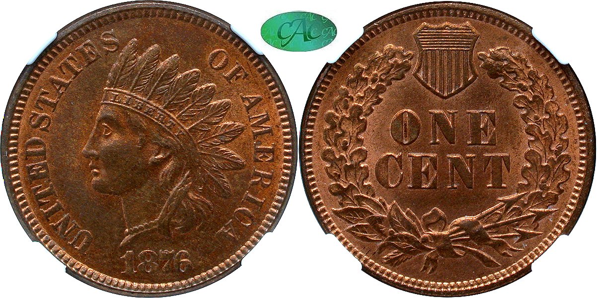 Indian 1C 1876