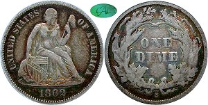 GFRC Open Set Registry - Copper Harbor 1862 Seated  10C