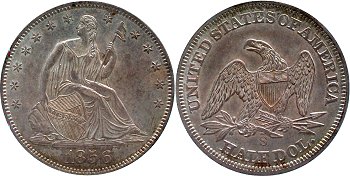 GFRC Open Set Registry - Newtown 1856 Seated  50C