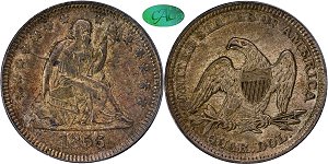 GFRC Open Set Registry - Pikes Peak 1856 Seated  25C