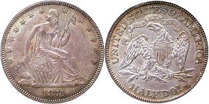 GFRC Open Set Registry - Greene 1871 Seated  50C