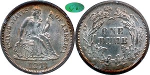 GFRC Open Set Registry - Ash 1873 Seated No Arrows 10C