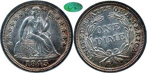 GFRC Open Set Registry - Copper Harbor 1843 Seated  10C