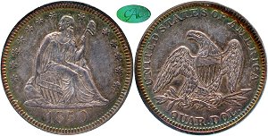 GFRC Open Set Registry - MIKE VERHULST 1850 Seated  25C