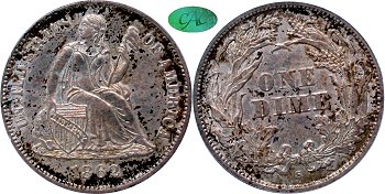 GFRC Open Set Registry - Gerry Fortin 1862 Seated  10C