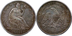 GFRC Open Set Registry - TGM 1875 Seated  50C