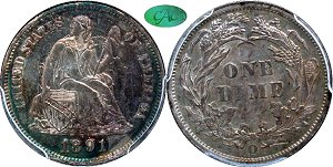 GFRC Open Set Registry - Piedmont 1891 Seated  10C