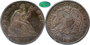 GFRC Open Set Registry - TGM 1870 Seated  50C