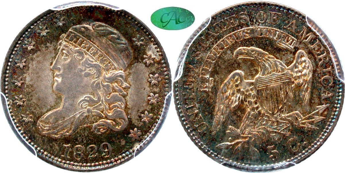 Capped Bust 5C 1829