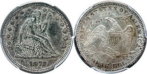 GFRC Open Set Registry - BIG BLUE 1872 Seated  25C