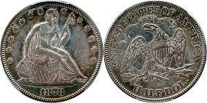 GFRC Open Set Registry - Herms Halves 1878 Seated  50C