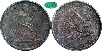 GFRC Open Set Registry - Newtown 1874 Seated  50C