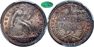 GFRC Open Set Registry - Dallas 1859 Seated  10C