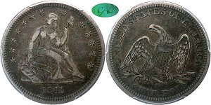 GFRC Open Set Registry - Iowa 1841 Seated  25C