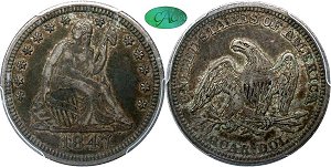 GFRC Open Set Registry - Iowa 1847 Seated  25C