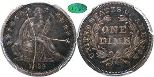 GFRC Open Set Registry - Dale Miller 1839 Seated  10C