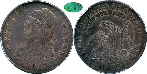 GFRC Open Set Registry - The Visalia Collection 1817 Capped Bust  50C