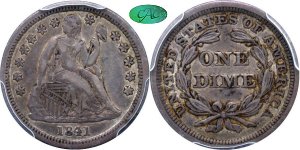 GFRC Open Set Registry - Big Frankie 1841 Seated  10C