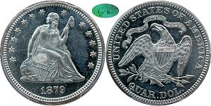 GFRC Open Set Registry - Pikes Peak 1879 Seated  25C