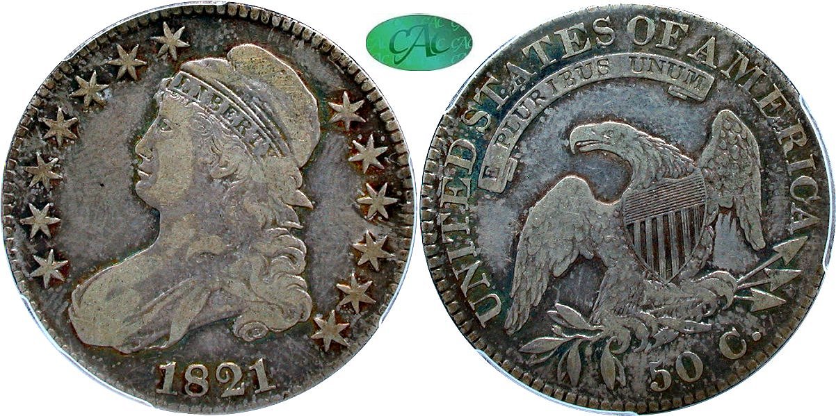 Capped Bust 50C 1821