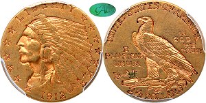 GFRC Open Set Registry - Scenic Lakeview 1912 Gold Indian G$2.5