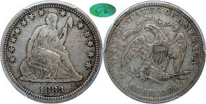 GFRC Open Set Registry - Iowa 1883 Seated  25C