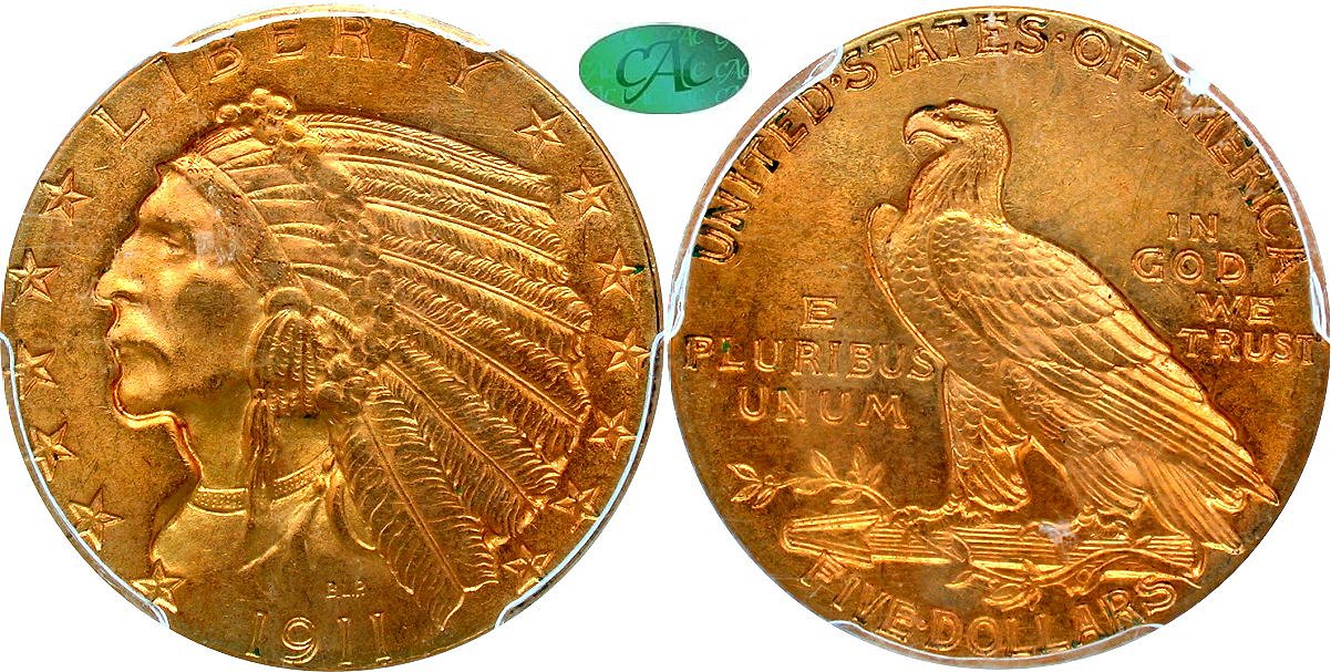 Gold G$5 1911