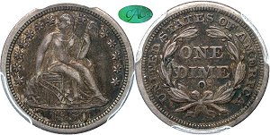 GFRC Open Set Registry - Piedmont 1850 Seated  10C