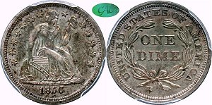 GFRC Open Set Registry - Piedmont 1856 Seated  10C